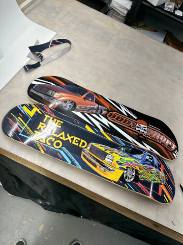 Printed Customizable Skateboard Decks